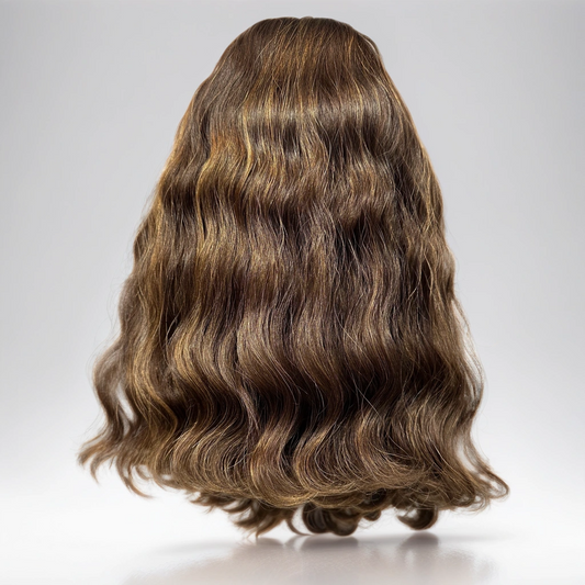 Silk Top Human Virgin Hair Wig Deep Wave